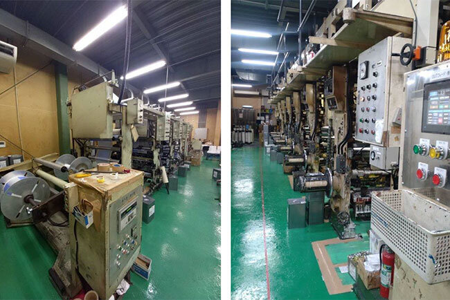 中央化成工業のグラビア印刷工場