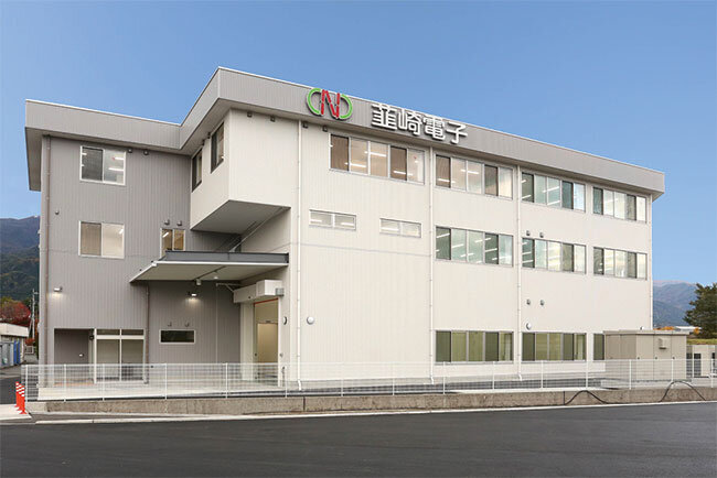 22年12月完成　23年1月から本格稼働した 韮崎電子の本社第1工場