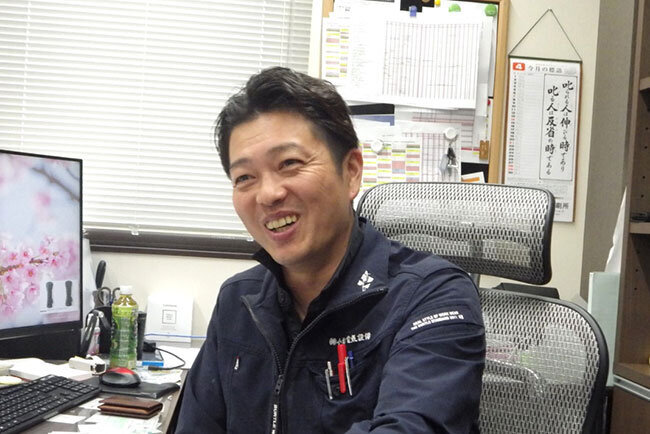 「電気工事業にやりがいを感じ事業の継承を決めた」と語る小松直哉社長