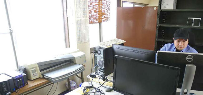 3D-CADによる設計を受け持っている木村裕孝さん