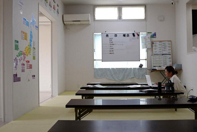 みどり市にある同社の放課後等デイサービス「asoviva3」で子どもたちを待つスタッフ