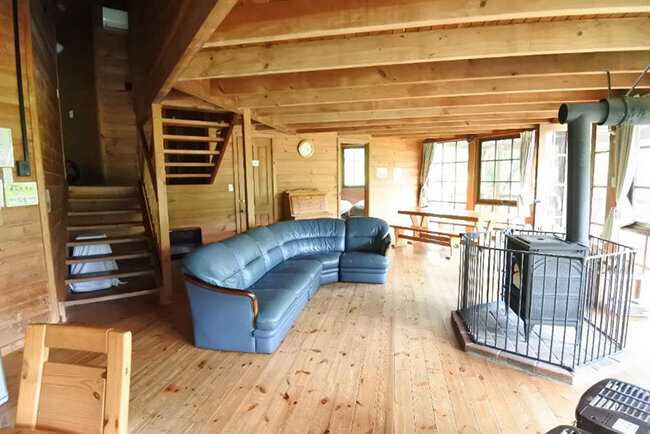 ログコテージ「シグナス」の内観