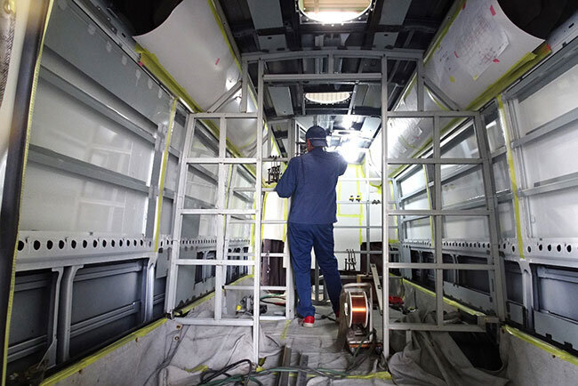 車両内部　医療分野の特殊車製造が得意分野で4割前後と最も多い