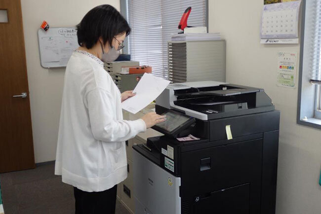 ペーパーレス化に向けて導入した複合機