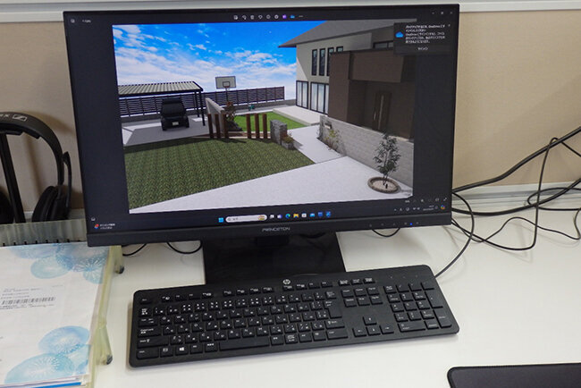 導入した外構・エクステリア設計に特化した3D-CADソフトを使った立体画像