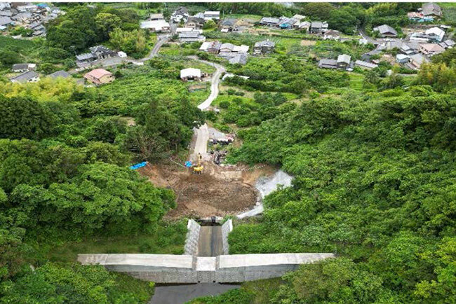 ドローンで上空からの作業環境の安全確認に活用