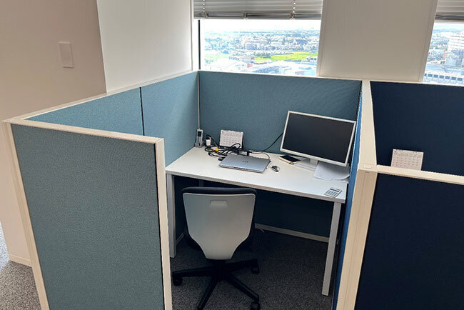 「集中したい」という営業担当者の要望を実現した「集中スペース」