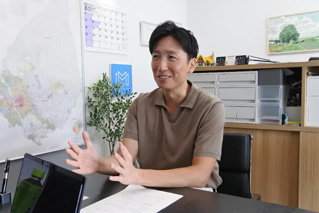 デジタル化の経緯を語る峰岸社長