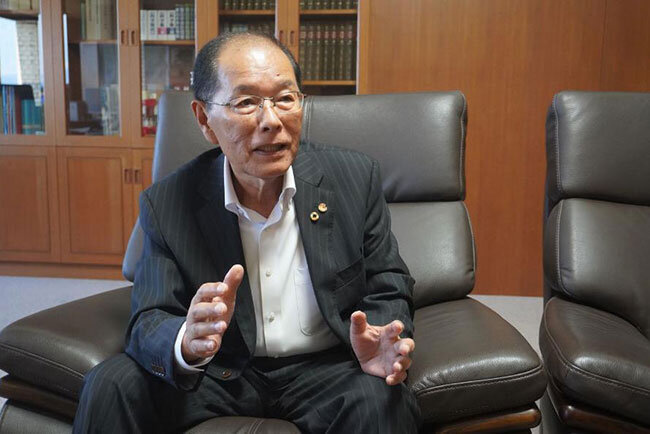 観音寺信用金庫の須田雅夫理事長