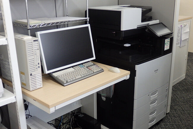 バックオフィスのシステム改善に向けて複合機も更新した