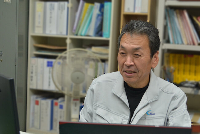 「自動追尾型測量システムは正確、迅速に測量できる」と話す髙橋秀明土木部長