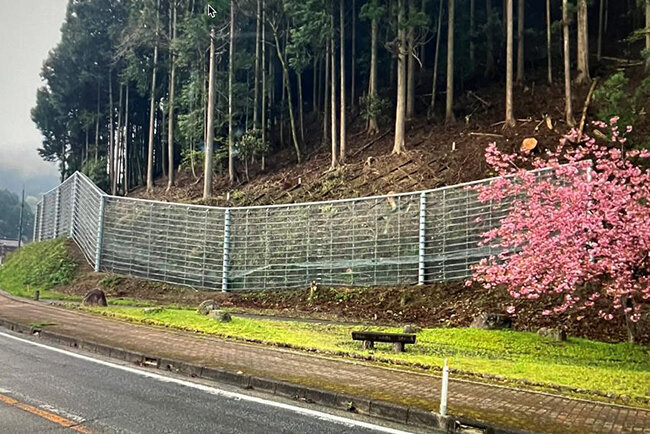 法面防災工事の施工事例