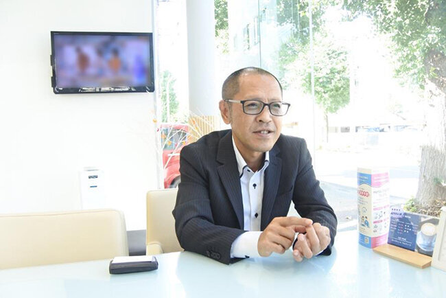 合併当時のことを振り返る藤井和広取締役会長