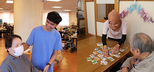 敬世会では数多くの外国人介護人材が活躍している