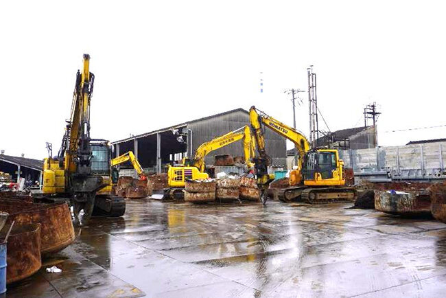 高木商店が所有するパワーショベル