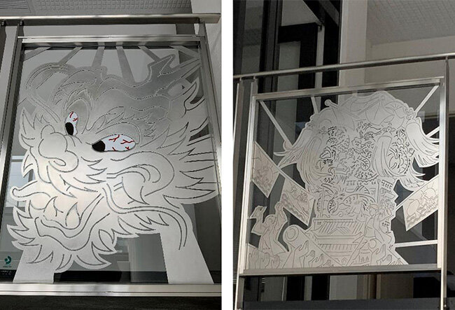 日本サインデザイン賞で、四国地区デザイン賞を受賞した装飾板金