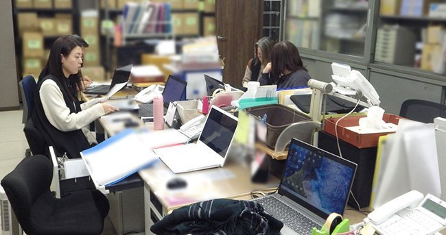 ウエルネスプラザのICT化を担う京都本社の事務所