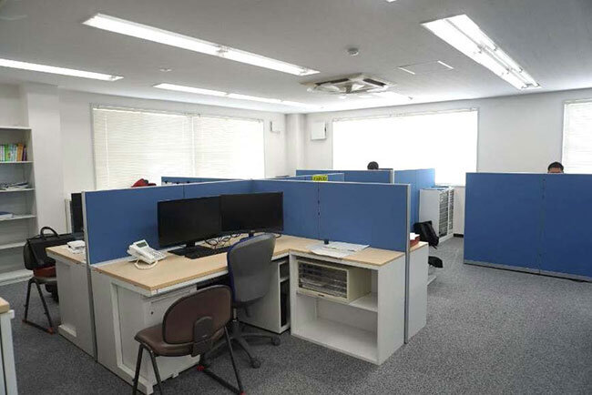 テクノ本社ビルの3階オフィス