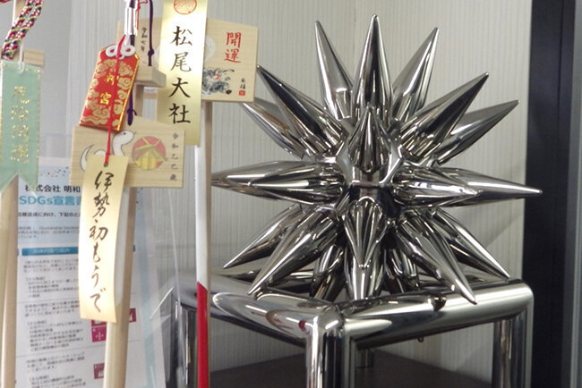 取引先の技術展示会に出品したオブジェ