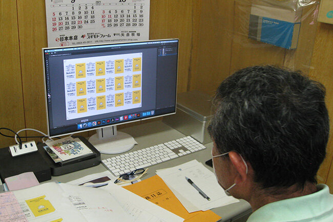 パソコンで制作したデザインをオンデマンドですぐにLIMEXに印刷できる