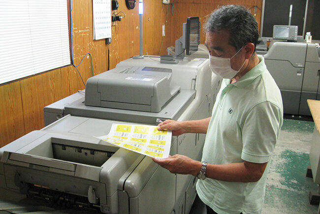 パソコンで制作したデザインをオンデマンドですぐにLIMEXに印刷できる