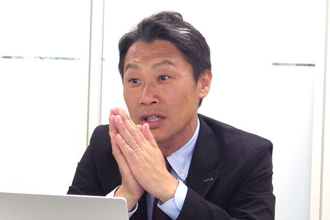 「IoT Station®」 の特徴を説明する 執行役員 森川達矢 氏