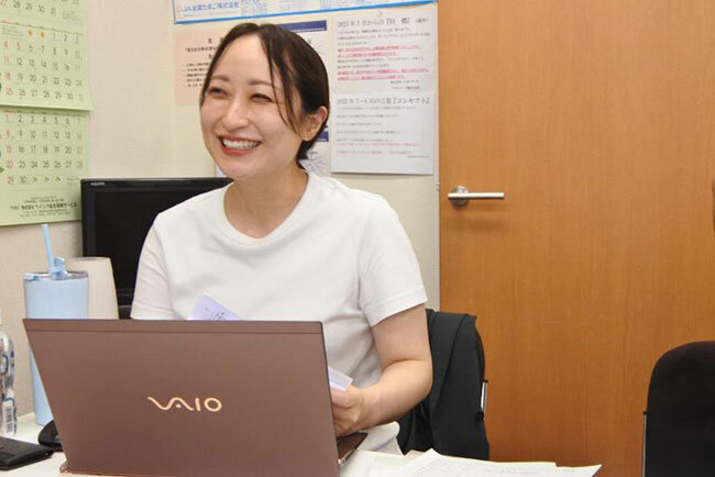 「社長への依存度を下げるのが課題」と話す髙橋美帆さん