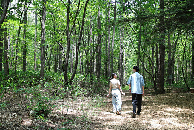 隣接する国有林のロイヤルコース