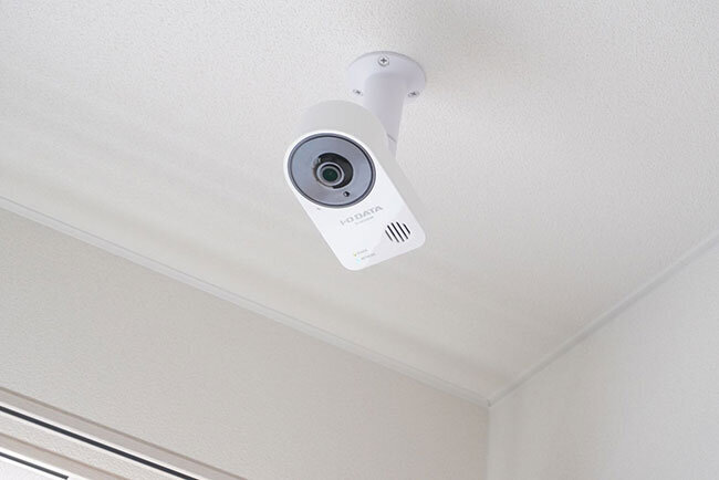 個室に設置しているネットワークカメラ