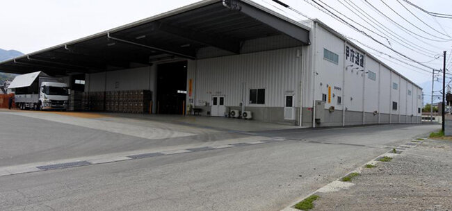 2022年4月に完成した大塚倉庫。平屋建て延べ床面積3794.4平方メートル（1,000坪強）と大型だ