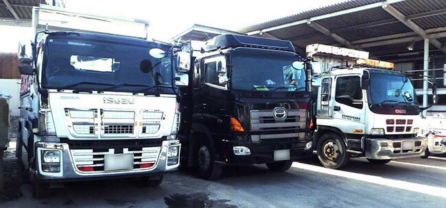 産業廃棄物の収集運搬車両