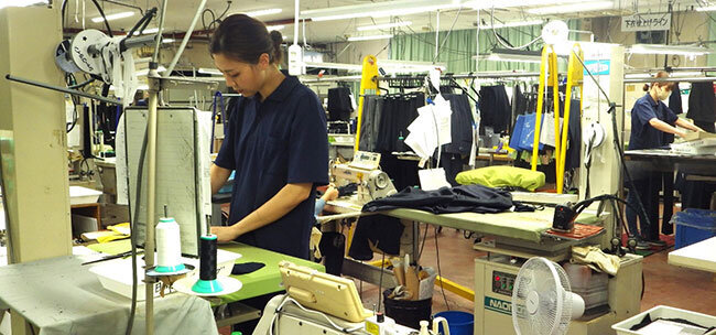 自動化が難しい縫製工程