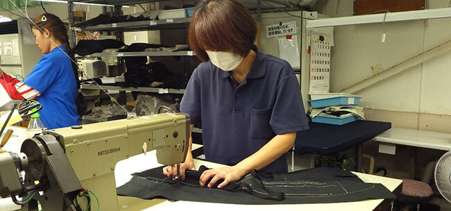 職人技が支える縫製工程