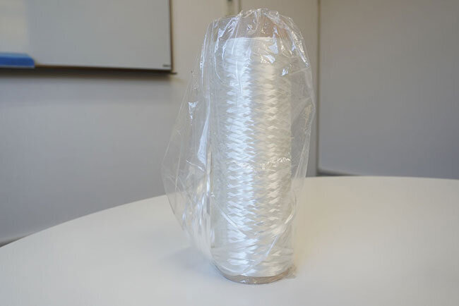 ユージー基材が加工したガラス繊維の製品サンプル