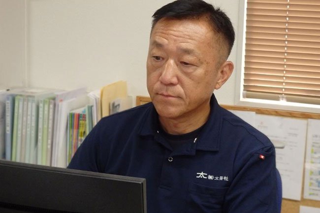 「スーパーゼネコンとの取引を通して一緒に歩んできたのが太陽社の強み」と語る渡辺潮代表取締役社長