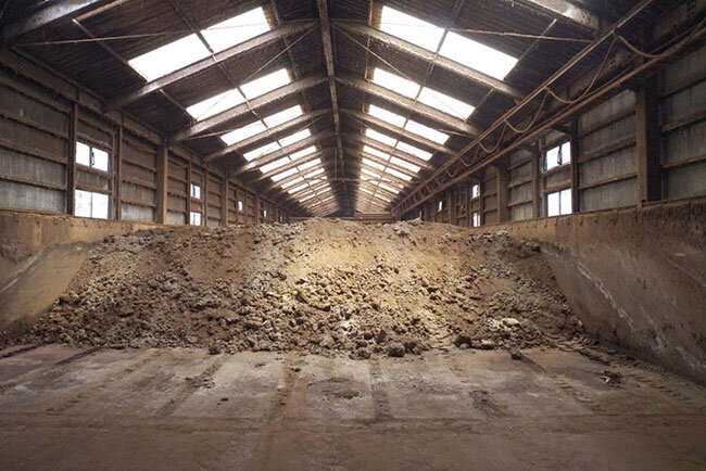 関東農産の工場で製造されている有機肥料