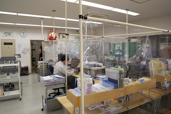 関東農産の事務室