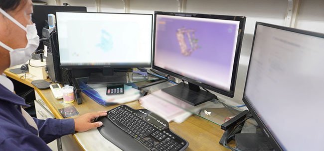 3D-CADを活用する様子