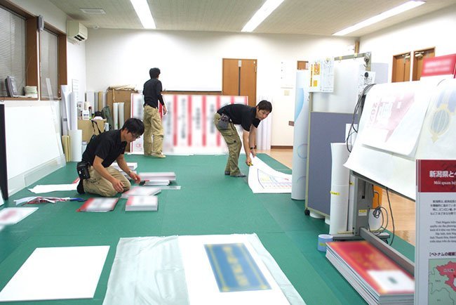 得意としてきた看板作り。多くのイベントの看板を手掛ける
