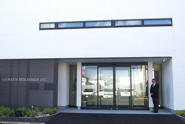 2024年9月に完成した新社屋の入口