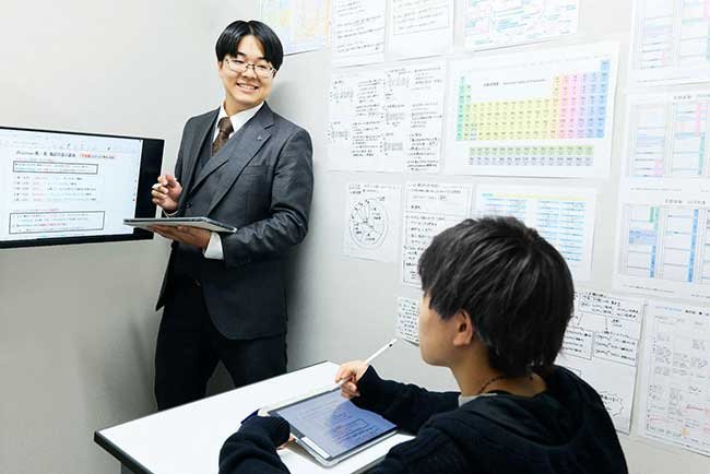 フルオーダーメイドで行われる完全1対1個人授業