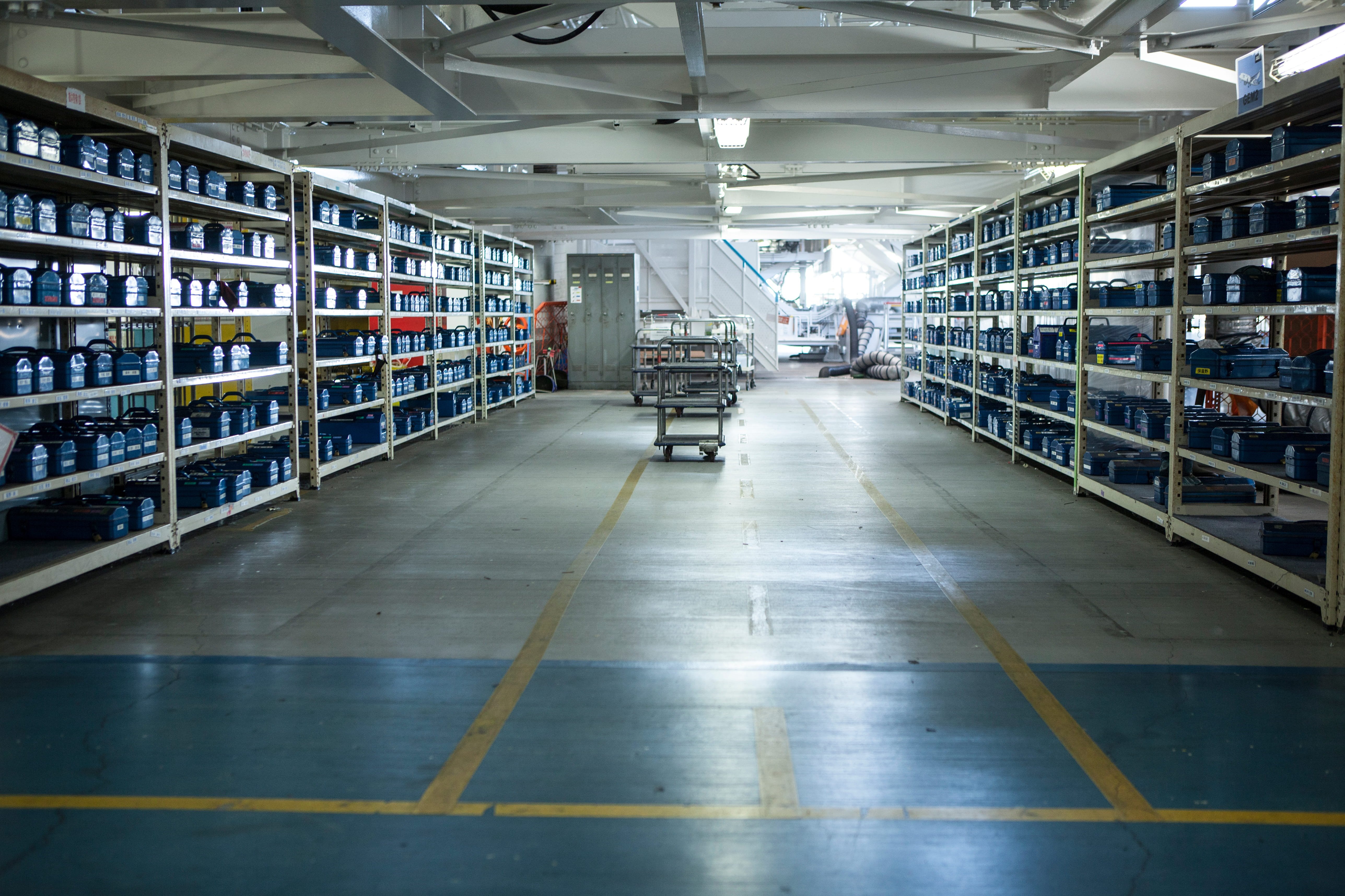 整理整頓された工場内