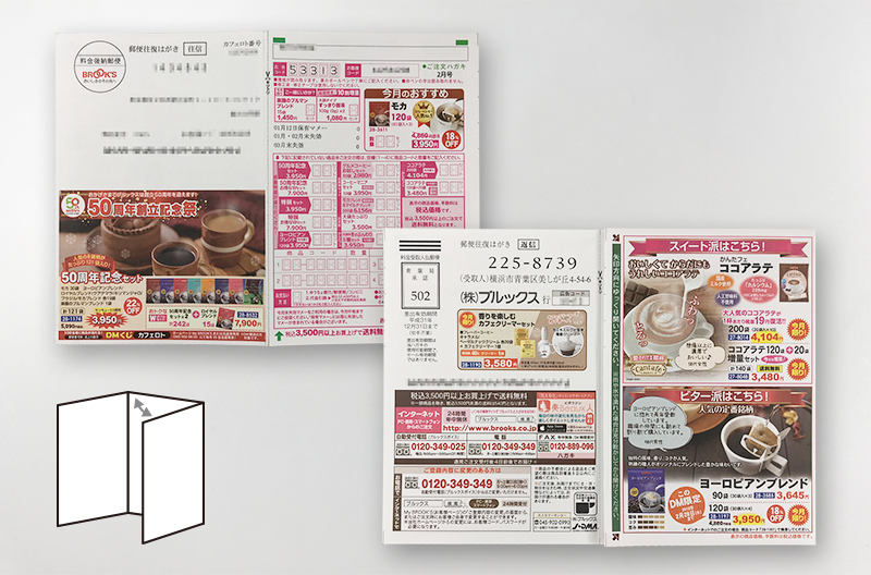 飲料業界(6ページ 往復はがき型)