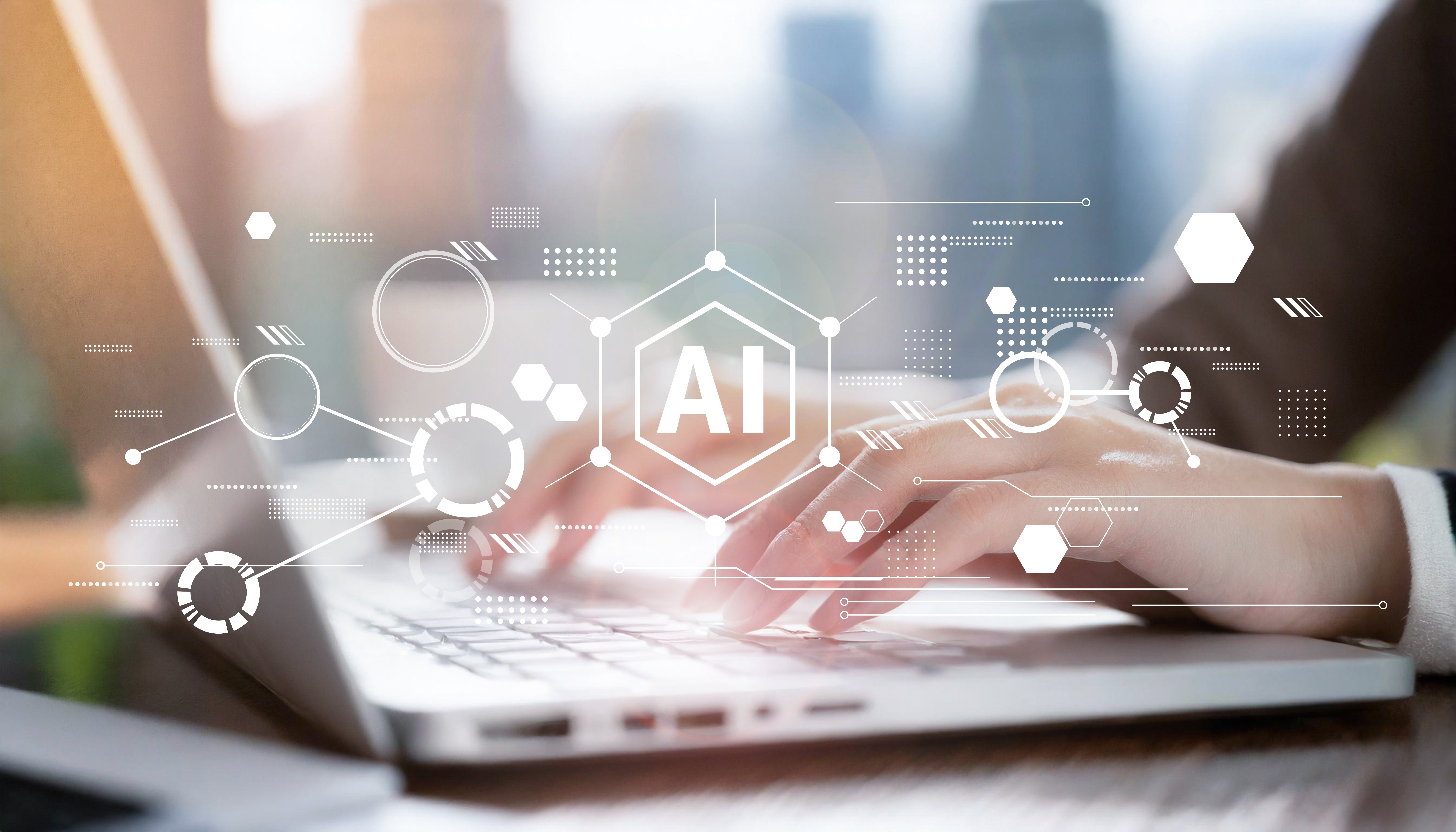 生成AI活用をイメージしたビジネスシーン