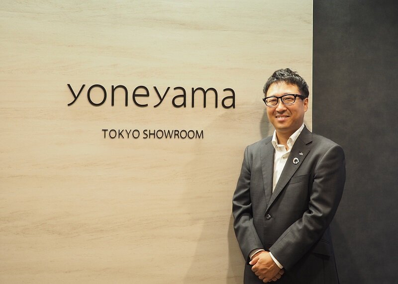 米山産業様ショールームと社長