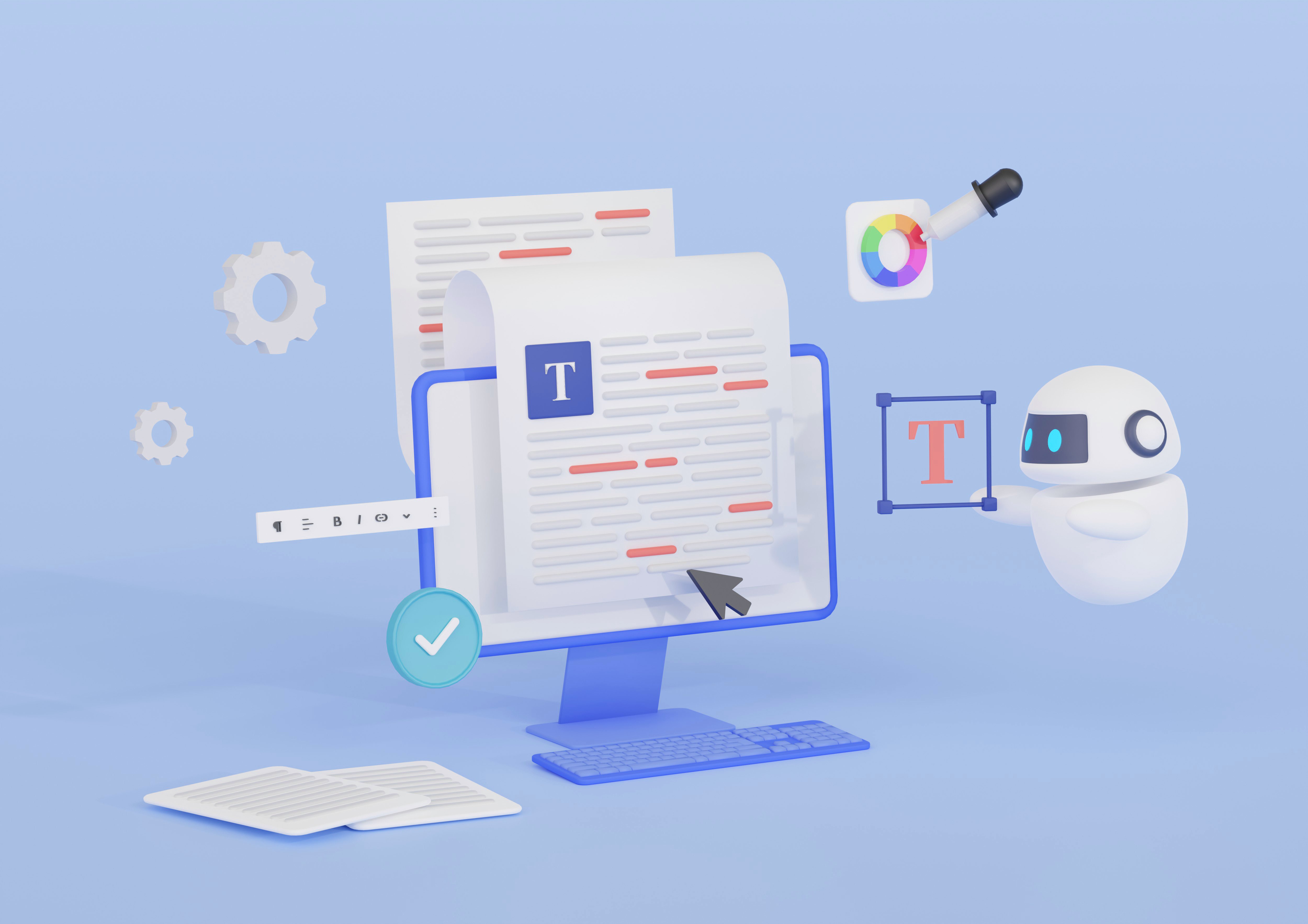 AIを使った作業のイラストイメージ