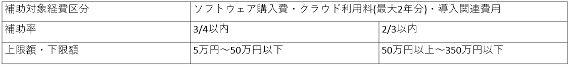 IT導入補助金 デジタル化基盤導入類型の詳細