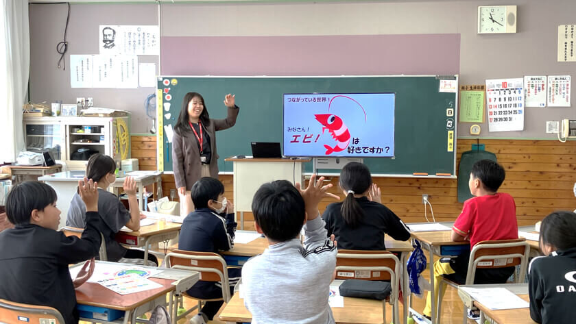 SDGs出前教室の様子:SDGsのゴールを知ろう ゴール13 気候変動に具体的な対策を