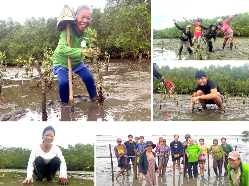 植林をした現地住民の方々