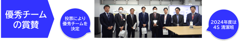 優秀チームの称賛